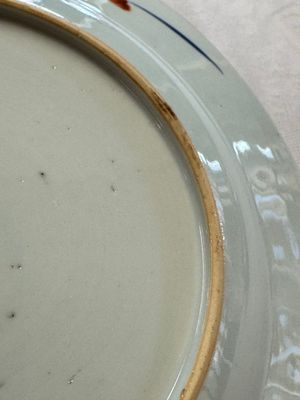 A pair of Chinese verte-Imari 'Governor Duff' plates — photo 15
