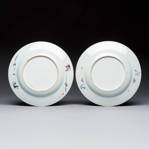 A pair of Chinese verte-Imari 'Governor Duff' plates — photo 2