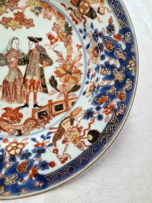 A pair of Chinese verte-Imari 'Governor Duff' plates — 照片 18