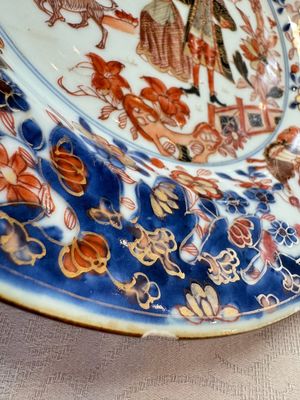 A pair of Chinese verte-Imari 'Governor Duff' plates — 照片 19