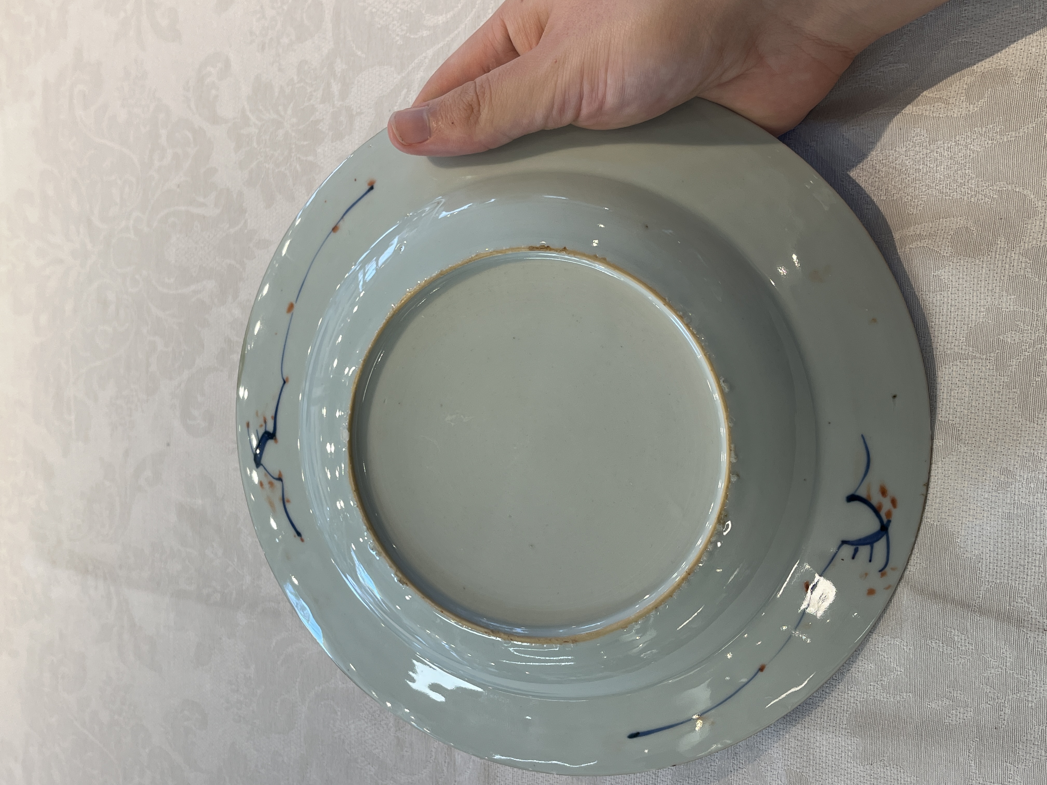 A pair of Chinese verte-Imari 'Governor Duff' plates — 照片 10