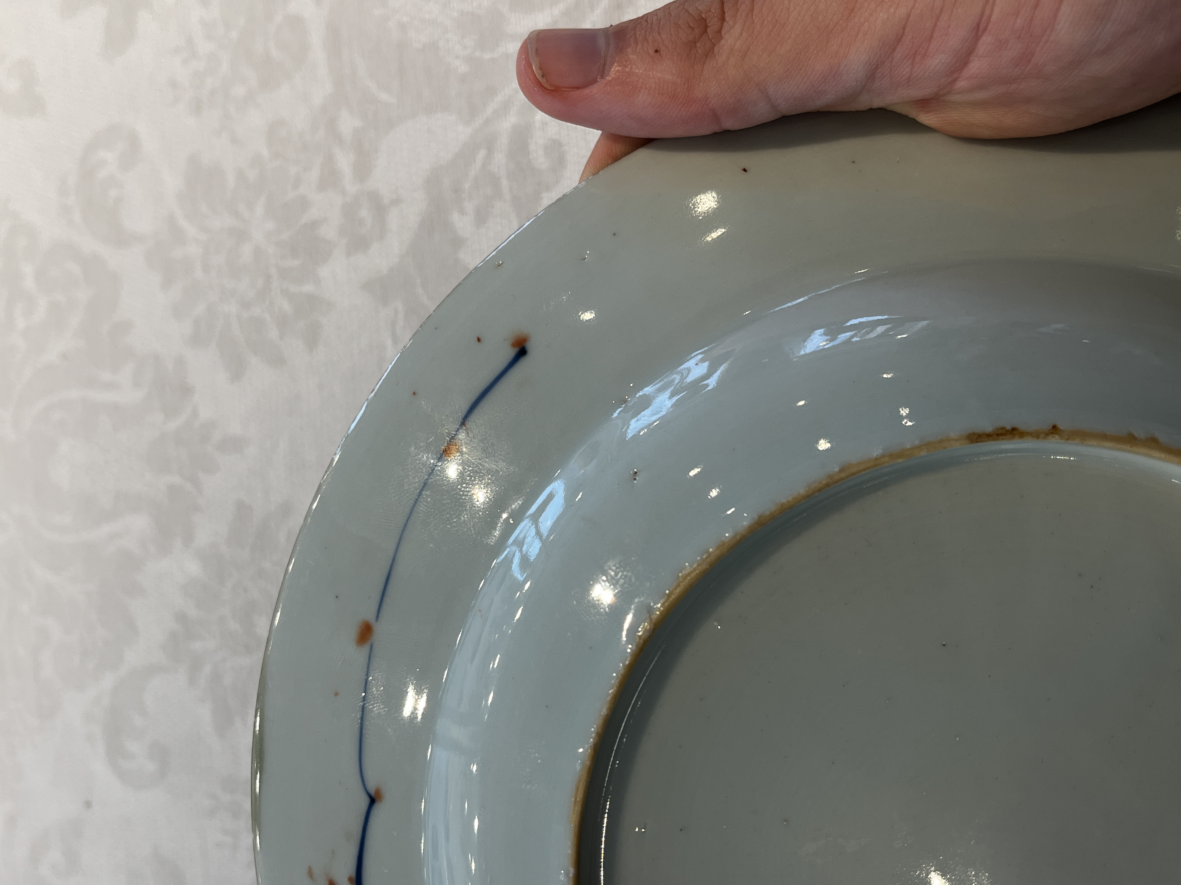 A pair of Chinese verte-Imari 'Governor Duff' plates — 照片 12