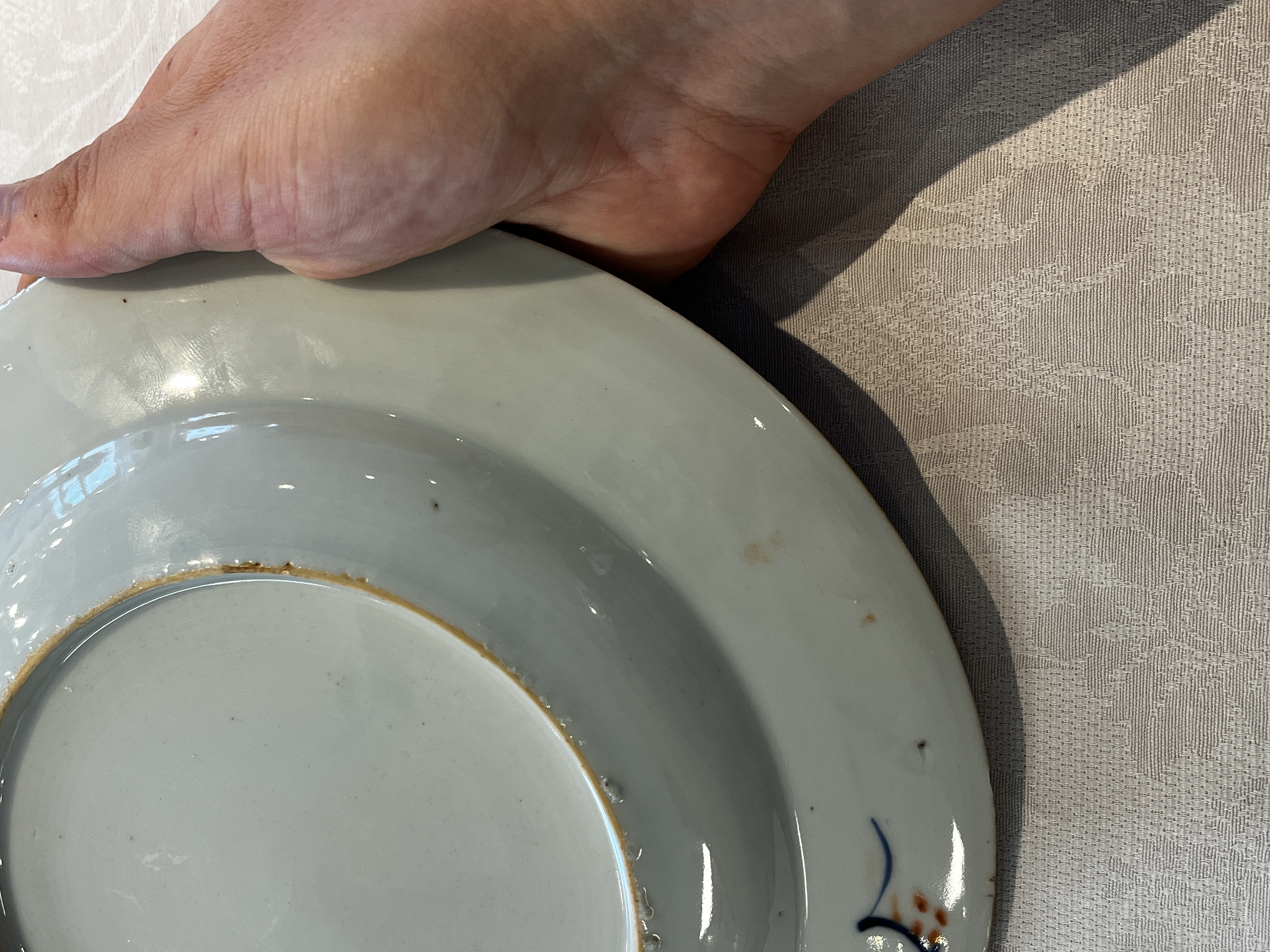 A pair of Chinese verte-Imari 'Governor Duff' plates — 照片 13