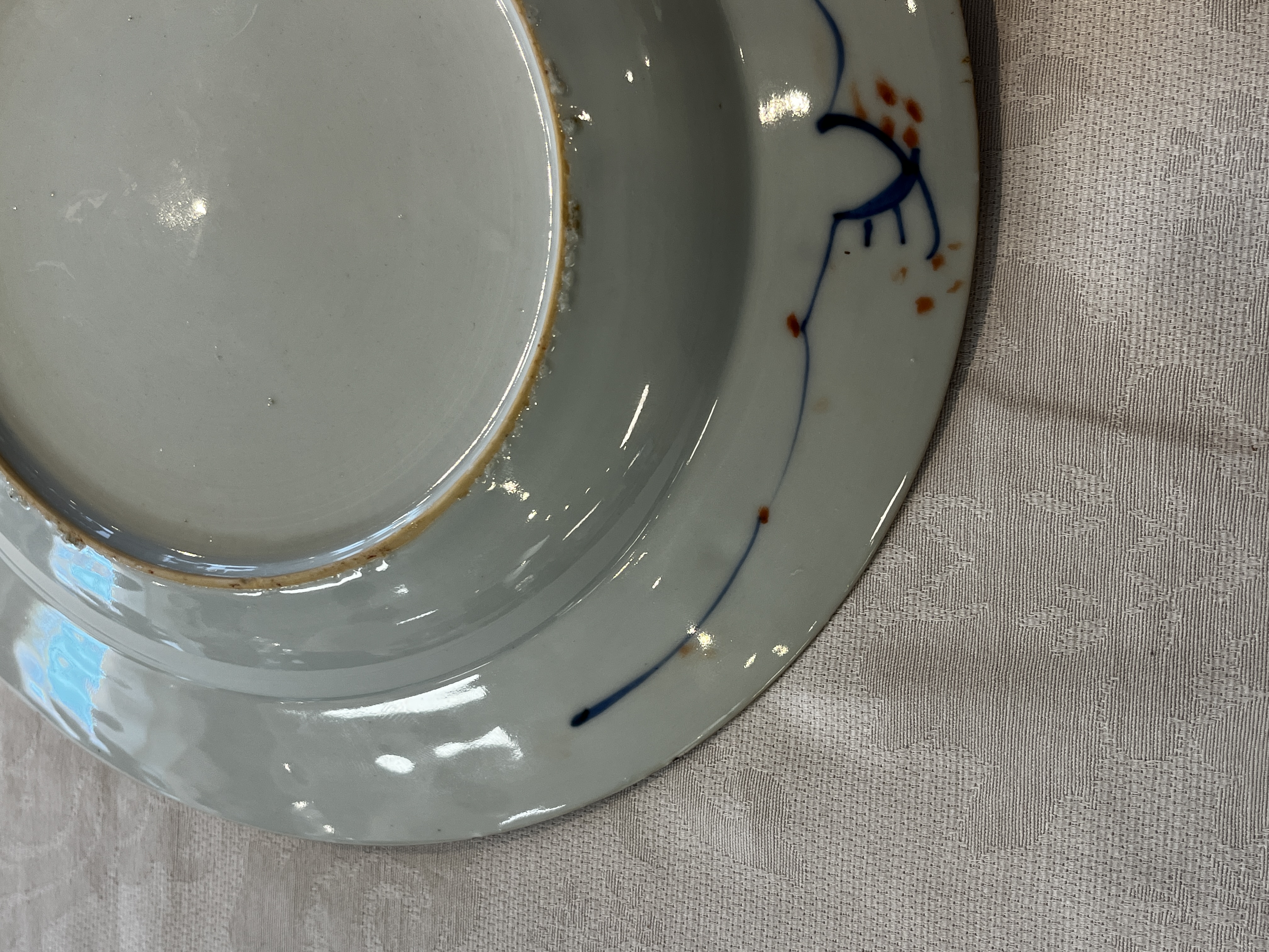 A pair of Chinese verte-Imari 'Governor Duff' plates — 照片 14