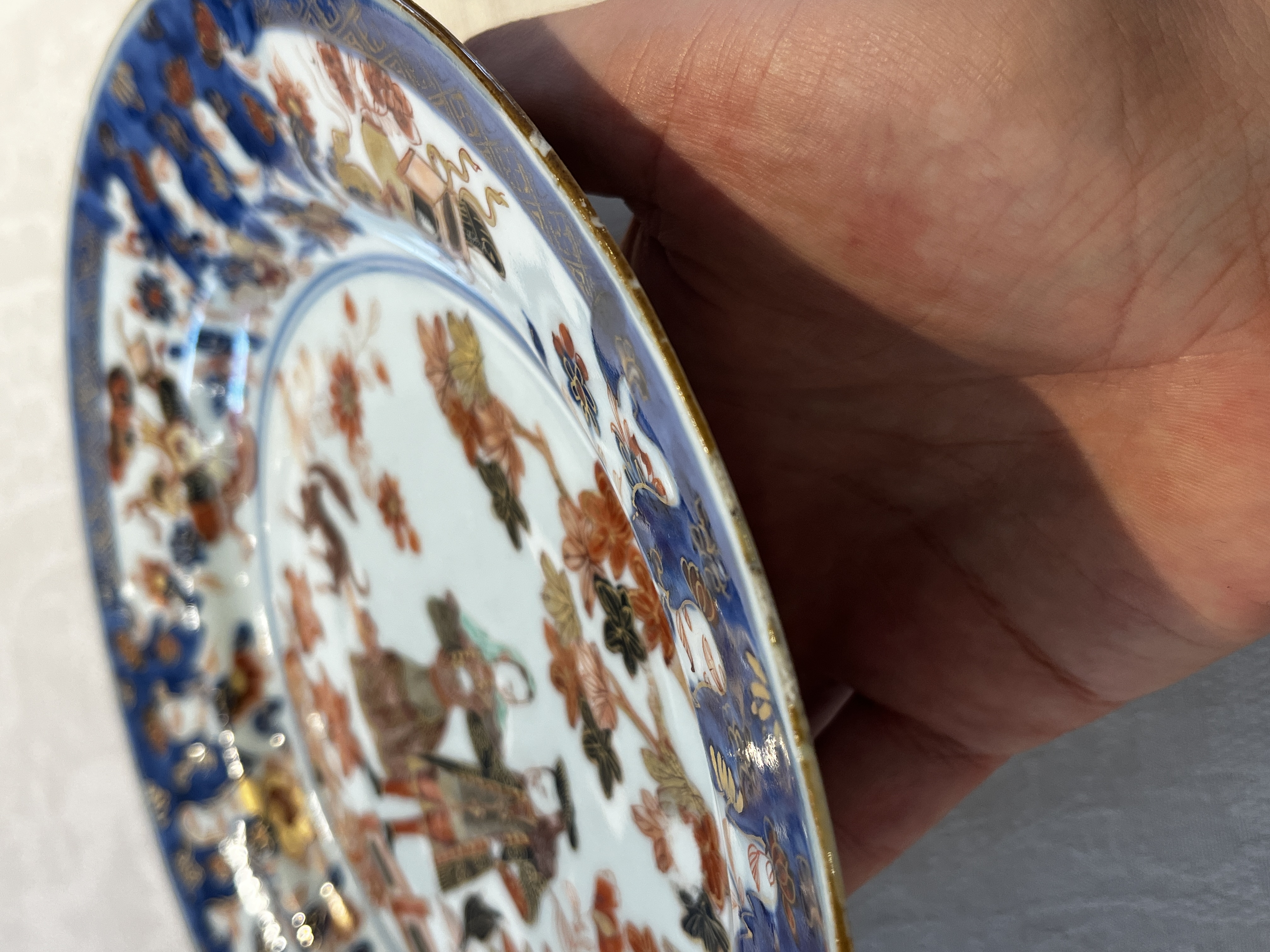 A pair of Chinese verte-Imari 'Governor Duff' plates — 照片 24