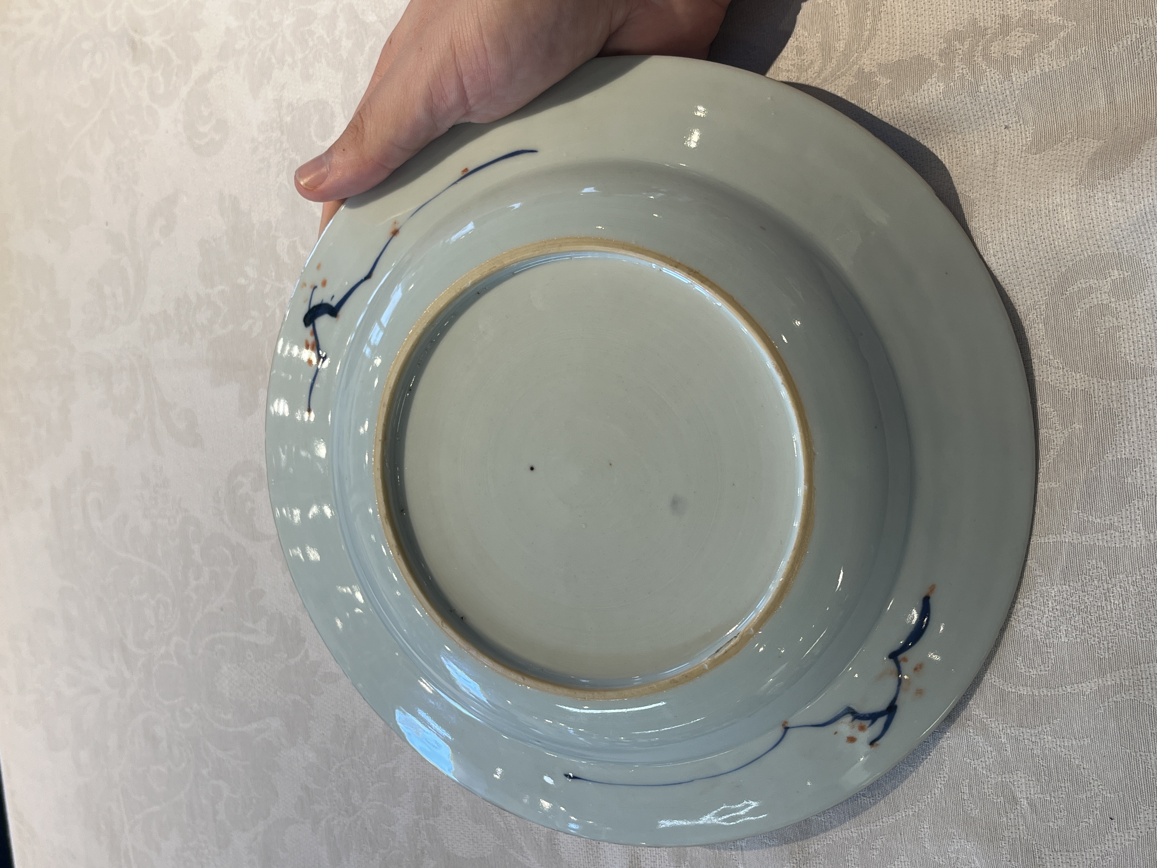 A pair of Chinese verte-Imari 'Governor Duff' plates — 照片 25
