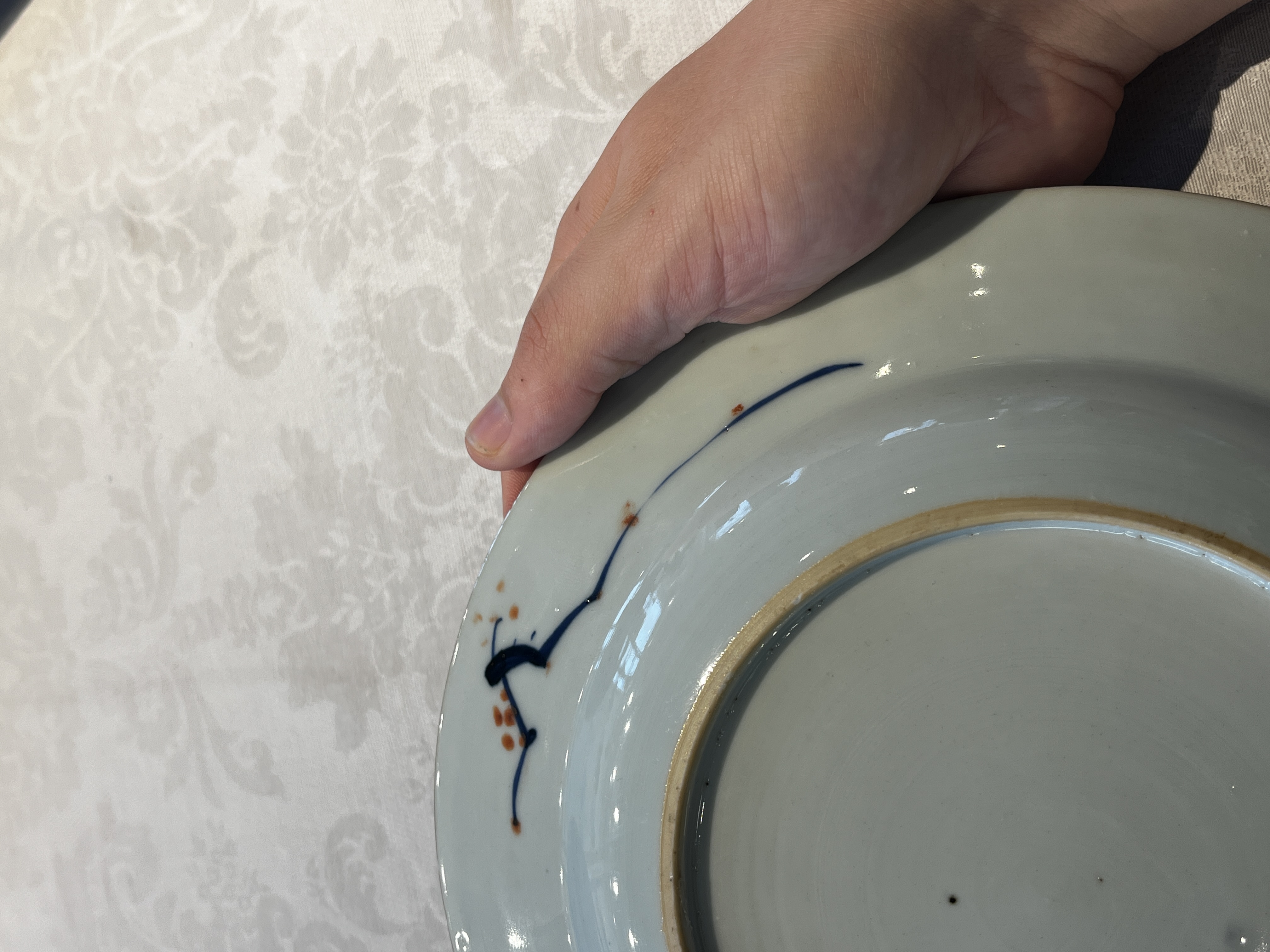 A pair of Chinese verte-Imari 'Governor Duff' plates — 照片 27