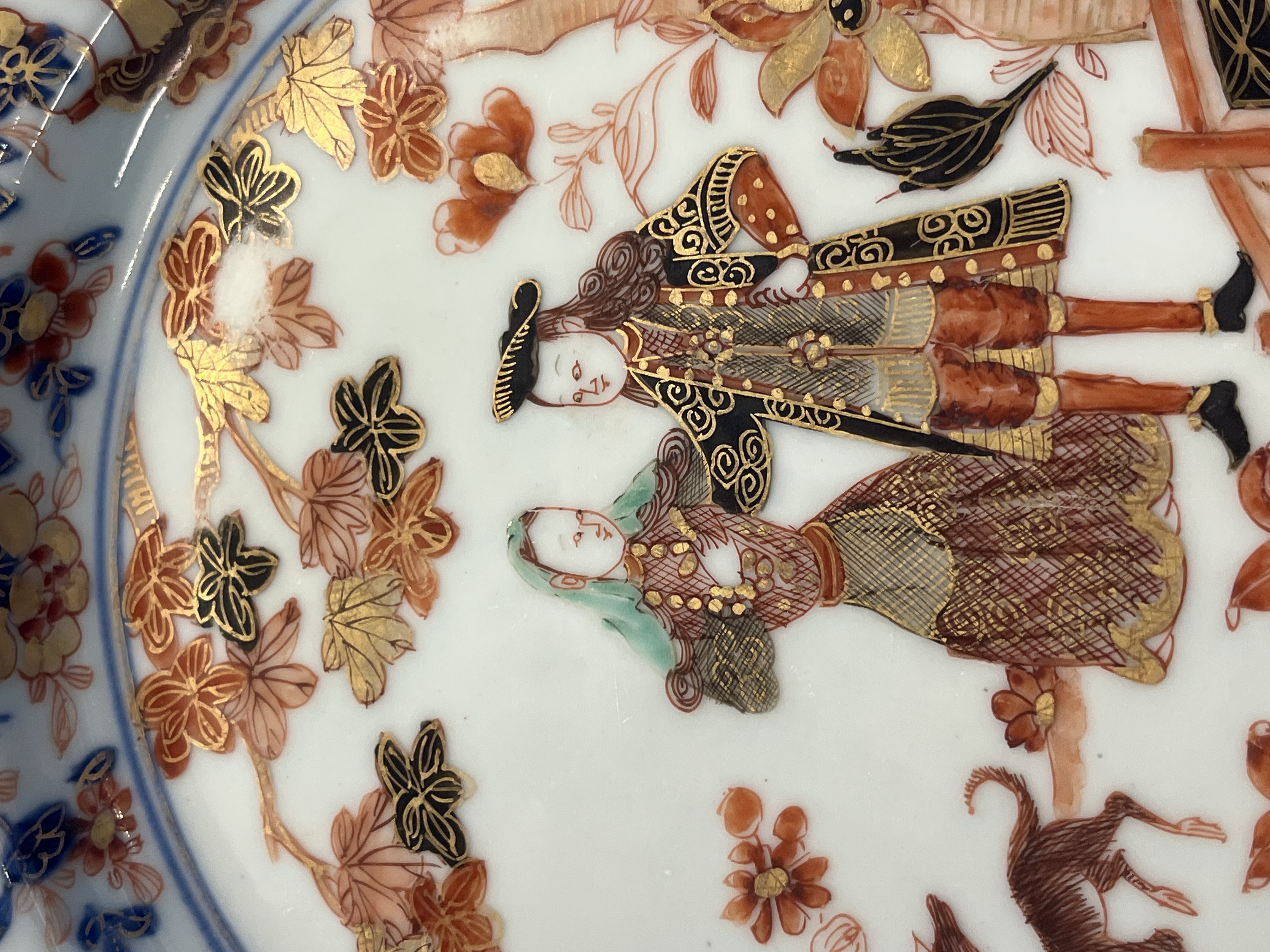 A pair of Chinese verte-Imari 'Governor Duff' plates — 照片 31