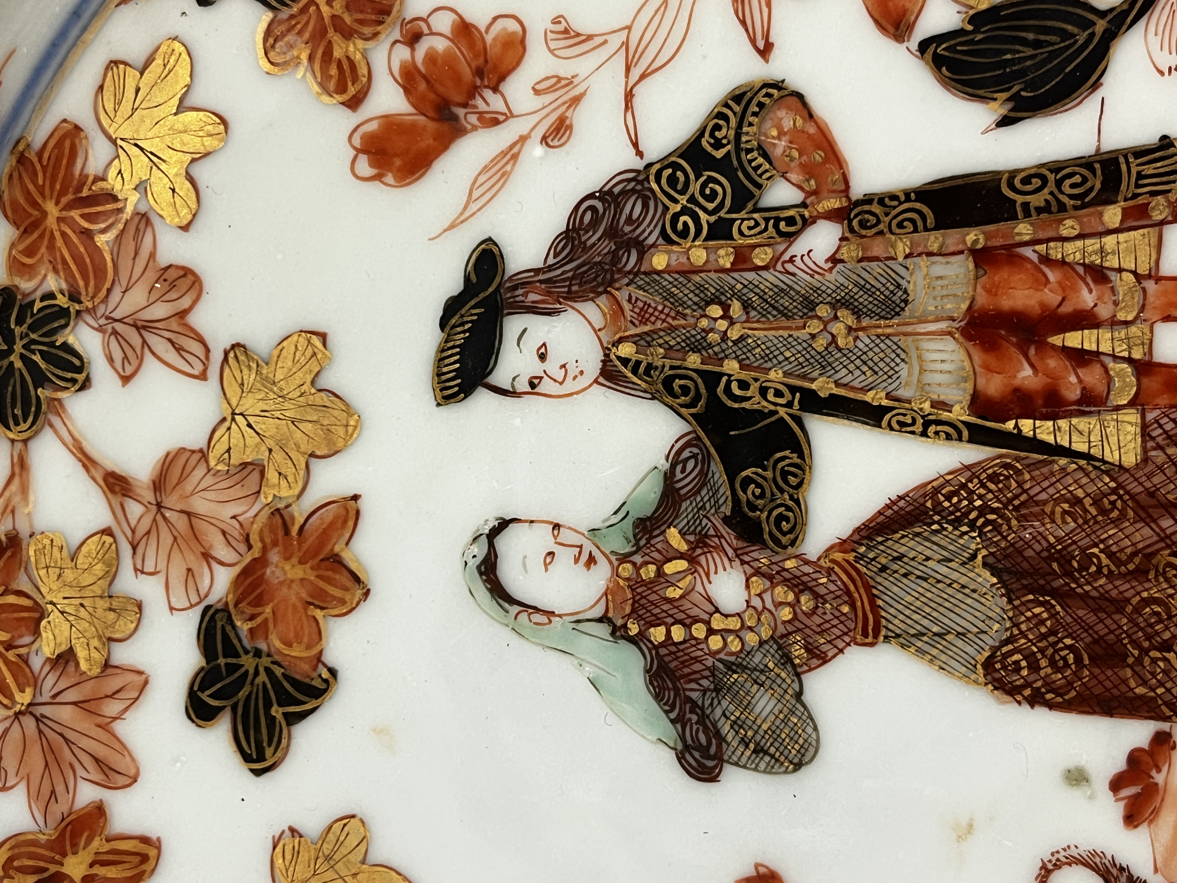 A pair of Chinese verte-Imari 'Governor Duff' plates — 照片 6