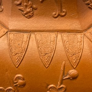 A pair of Chinese Yixing stoneware baluster vases with applied design, Kangxi — photo 16