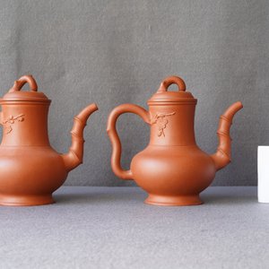 A pair of Chinese Yixing stoneware teapots and covers, Kangxi — 照片 10