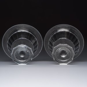 A pair of cut crystal footed bowls, 19th C. — foto 7