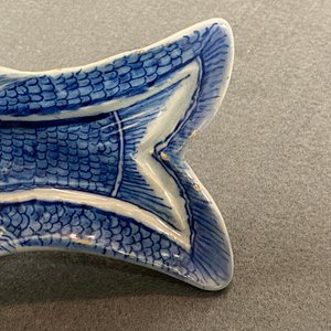 A pair of Dutch Delft blue and white 'herring' dishes, 18th C. — photo 13