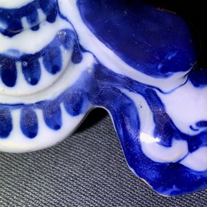 A pair of Dutch Delft blue and white models hurdy-gurdy players, 18th C. — photo 20