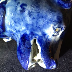 A pair of Dutch Delft blue and white models of dogs, 1st half 18th C. — photo 14