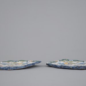 A pair of Dutch Delft chinoiserie plaques, dated 1757 — 照片 7