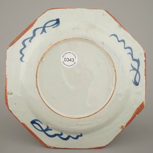 A pair of English Delftware chinoiserie plates, Liverpool, 18th C. — 照片 8