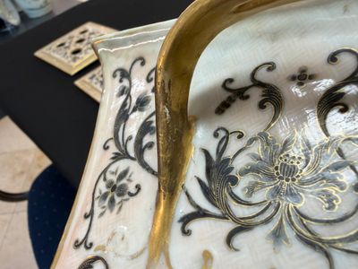 A pair of extremely rare Chinese Canton famille rose bough pots — foto 101