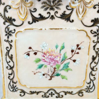 A pair of extremely rare Chinese Canton famille rose bough pots — foto 11