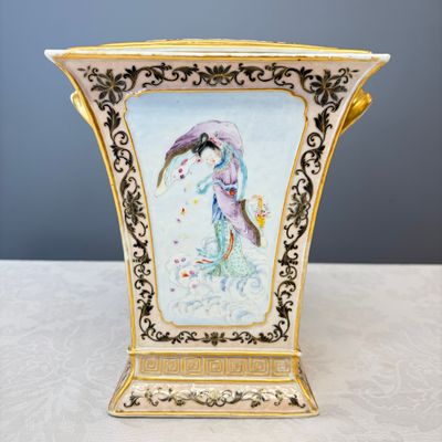 A pair of extremely rare Chinese Canton famille rose bough pots — foto 14