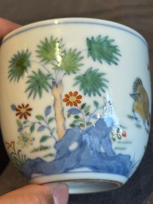 A pair of extremely rare imperial Chinese doucai 'chicken' cups, Chenghua mark, Yongzheng/Qianlong — photo 23