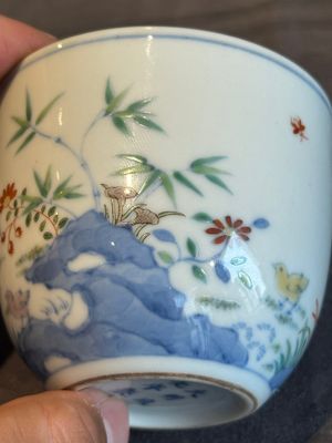 A pair of extremely rare imperial Chinese doucai 'chicken' cups, Chenghua mark, Yongzheng/Qianlong — photo 26