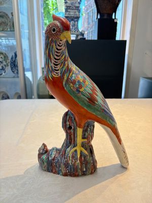 * A pair of famille rose-style models of pheasants, Samson, Paris, 19th C. — 照片 1