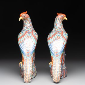* A pair of famille rose-style models of pheasants, Samson, Paris, 19th C. — 照片 5