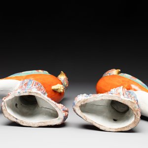 * A pair of famille rose-style models of pheasants, Samson, Paris, 19th C. — 照片 8