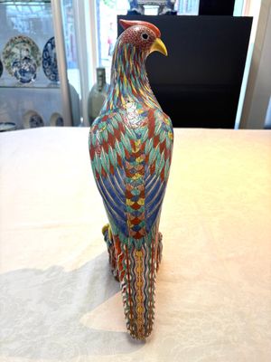 A pair of famille rose-style models of pheasants, Samson, Paris, 19th C. — photo 13