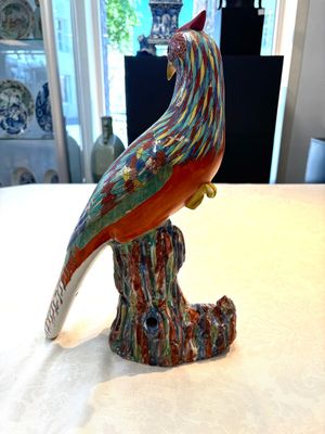 A pair of famille rose-style models of pheasants, Samson, Paris, 19th C. — photo 3