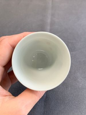 A pair of fine Chinese doucai wine cups, Jie Mei Ya Zhi 介眉雅製 mark, 19th C. — 照片 6