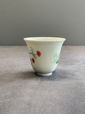 A pair of fine Chinese doucai wine cups, Jie Mei Ya Zhi 介眉雅製 mark, 19th C. — 照片 9