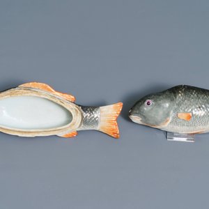 A pair of fine Chinese export fish tureens and covers, Qianlong — 照片 6