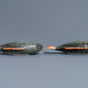 A pair of fine Chinese export fish tureens and covers, Qianlong — 照片 10