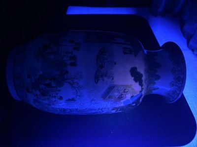 A pair of fine Chinese famille rose 'hundred boys' lantern-shaped vases, Yan Xi Tong He 燕囍同和 mark, Republic — 照片 32