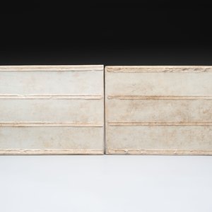 A pair of fine Chinese famille rose plaques with landscape design, signed Wang Yeting 汪野亭, 20th C. — foto 2