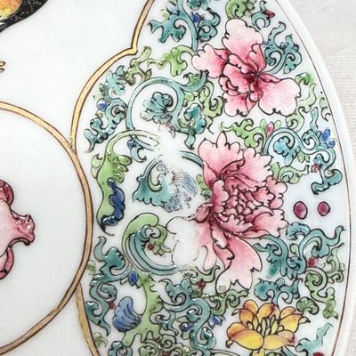 A pair of fine Chinese famille rose 'Rooster' tea bowls and saucers — 照片 6