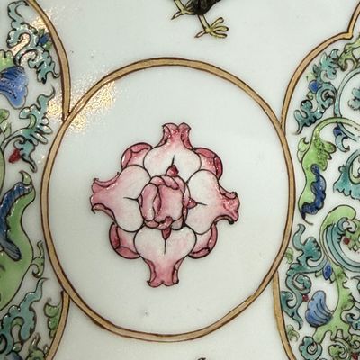 A pair of fine Chinese famille rose 'Rooster' tea bowls and saucers — 照片 8