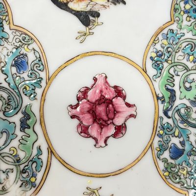A pair of fine Chinese famille rose 'Rooster' tea bowls and saucers — 照片 17