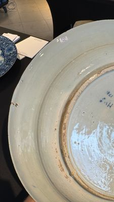 A pair of fine large blue and white Dutch Delft biblical subject dishes, dated 1781 — photo 19