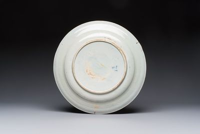 A pair of fine large blue and white Dutch Delft biblical subject dishes, dated 1781 — photo 5