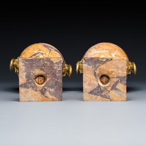 A pair of French gilt-bronze-mounted marble cassolettes — photo 7