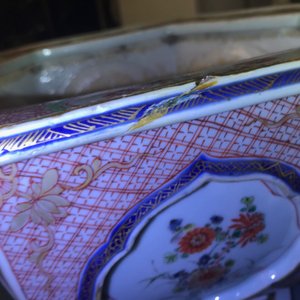 A pair of hexagonal Chinese famille verte jardinières, Kangxi/Yongzheng — 照片 24