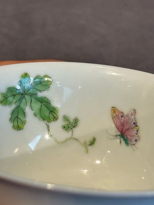 A pair of imperial Chinese famille rose 'balsam pear' bowls, Jiaqing mark and of the period — photo 38