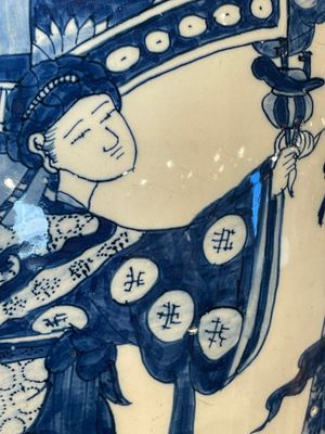 A pair of impressive blue and white Dutch Delft chinoiserie vases, ca. 1700 — photo 11