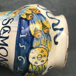 A pair of Italian maiolica armorial albarelli, Deruta, dated 1562 — 照片 9