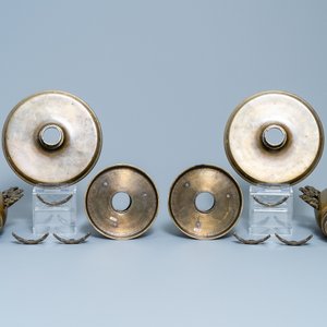 A pair of Japanese gold, silver and copper inlaid bronze usubata vases, Meiji, 19th C. — photo 6