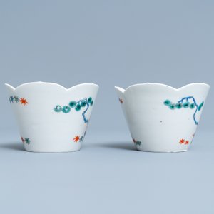 A pair of Japanese Kakiemon flower-shaped bowls, Edo, 18th C. — 照片 3