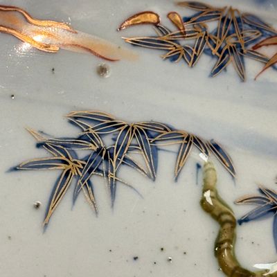 A pair of Japanese polychrome 'Tiger' dishes — photo 7